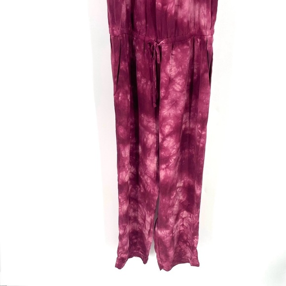 ANTHROPOLOGIE Cloth & Stone Daytripper Tie Dye Straight Leg Jumpsuit Romper - Picture 3 of 7